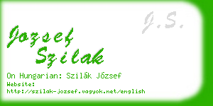 jozsef szilak business card