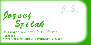 jozsef szilak business card